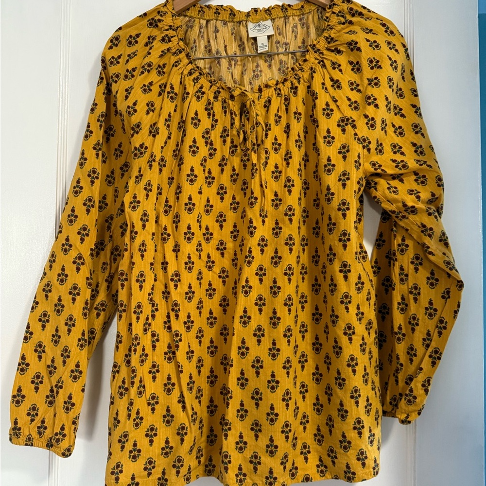 French Country St. John's Bay Floral Blouse